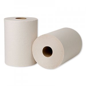 Wausau Paper EcoSoft Hardwound Roll Towels, 425 ft x 8 in, Natural White SCA214250 214250
