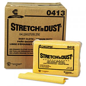 Chix Stretch 'n Dust Cloths, 12 3/5 x 17, Yellow, 400/Carton CHI0413 0413