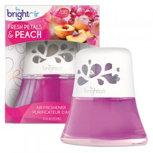 Bright Air Scented Oil Air Freshener Diffuser, Fresh Petals and Peach, Pink, 2.5oz BRI900134EA 900134