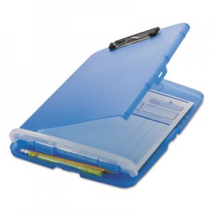 Officemate Low Profile Storage Clipboard, 1/2" Capacity, Holds 8 1/2 x 11, Translucent Blue OIC83304 83304