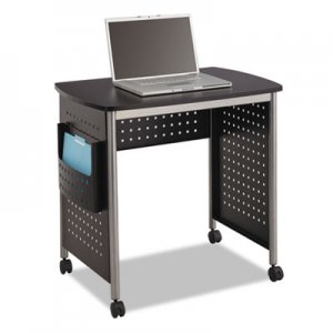 Safco Scoot Computer Desk, 32-1/4w x 22d x 29-3/4h, Black/Silver 1907BL SAF1907BL