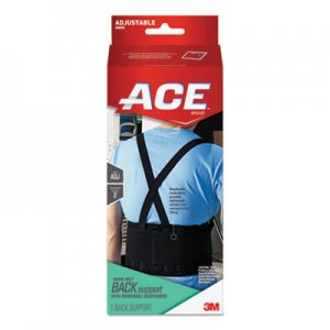 ACE Work Belt with Removable Suspenders, Fits Waists Up To 48", Black MMM208605 208605
