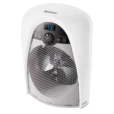 Holmes 1500W Bathroom Heater Fan, Plastic Case, 8 16/25 x 6 81/100 x 11 9/50, White HLSHFH436WGLUM