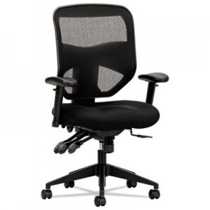 basyx VL532 Series Mesh High-Back Task Chair, Mesh Back, Padded Mesh Seat, Black VL532MM10 BSXVL532MM10