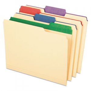 Pendaflex Color Tab File Folders, 1/3 Cut, 3/4" Exp., Letter, 50/BX PFX84101 84101EE