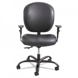 Safco Alday Series Intensive Use Chair, Vinyl Back, Vinyl Seat, Black 3391BV SAF3391BV