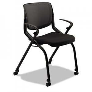 HON Motivate Seating Nesting/Stacking Flex-Back Chair, Black/Onyx/Black HONMN202ONCU10 HMN2.F.A.IM.ON.CU10.BLCK