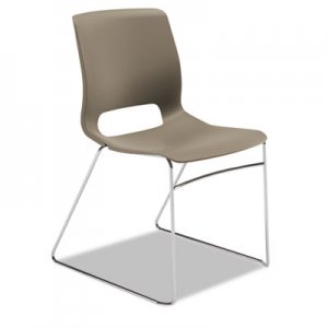 HON Motivate Seating High-Density Stacking Chair, Shadow/Chrome, 4/Carton MS101SD HONMS101SD