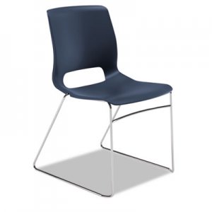HON Motivate Seating High-Density Stacking Chair, Regatta/Chrome, 4/Carton HONMS101RE HMS1.N.RE.Y