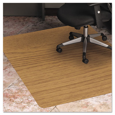 ES Robbins Wood-Look Chair Mat for Hard Floors, 36 x 48, Natural 119386 ESR119386