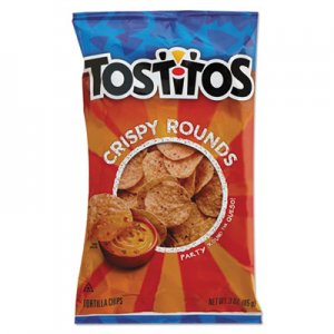 Tostitos Tortilla Chips Crispy Rounds, 3 oz Bag, 28/Carton LAY20871 028400208710