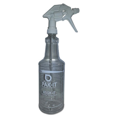 PAK-IT Empty Color-Coded Trigger-Spray Bottle, 32 oz, for Waterless Vehicle Wash BIG555520004012 BIG 5555-2000-4012