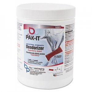 PAK-IT Industrial-Strength Deodorizer, Superberry, 20 PAK-ITs/Jar BIG586320002240 BIG 5863-2000-2240
