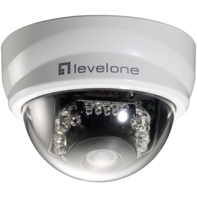 LevelOne 2-Megapixel Day/Night PoE Mini Dome Network Camera FCS-3101