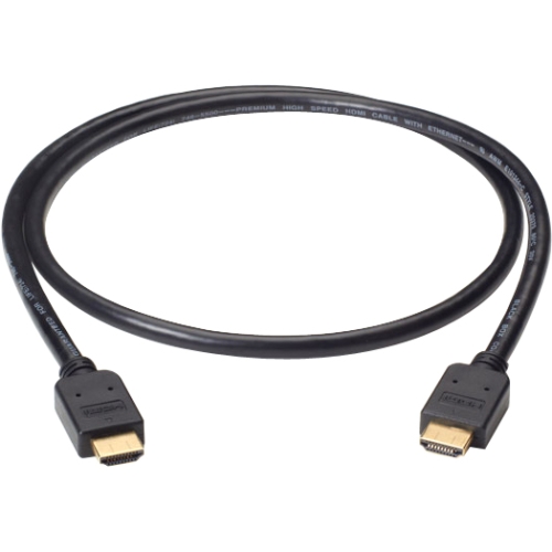 Black Box Premium High-Speed HDMI Cable with Ethernet, Male/Male, 3-m (9.8-ft.) VCB-HDMI-003M