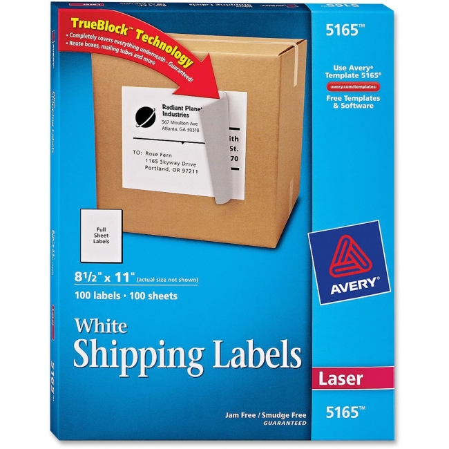 Avery Easy Peel Mailing Label 5165