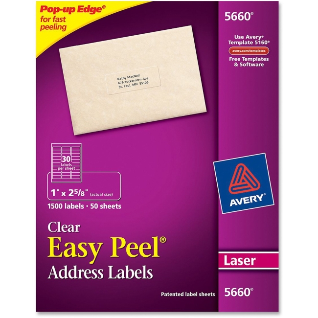 Avery Easy Peel Address Label 5660