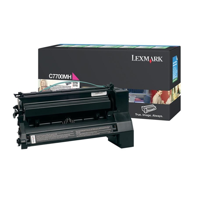 Lexmark Magenta High Yield Return Program Toner Cartridge C7700MH