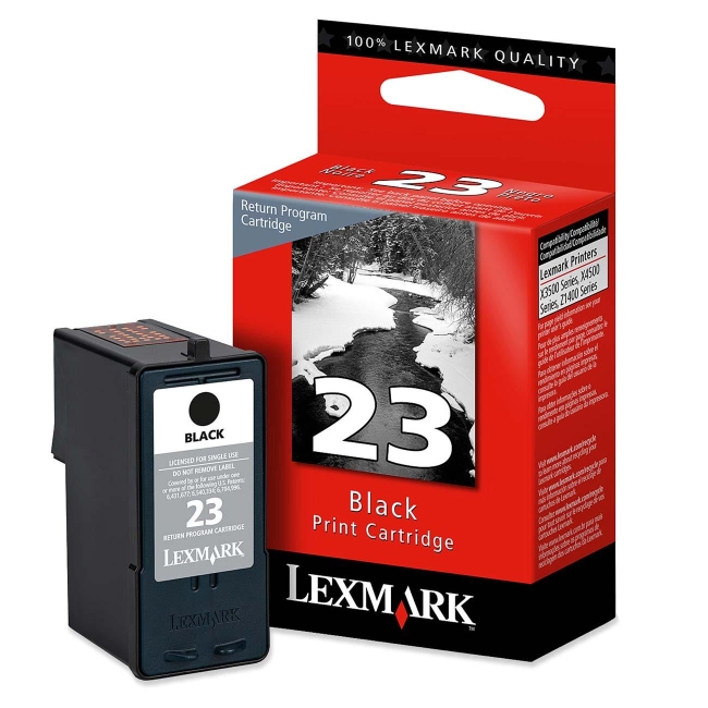 Lexmark Return Program Black Ink Cartridge 18C1523 No. 23