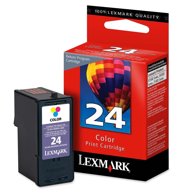 Lexmark Return Program Color Ink Cartridge 18C1524 No. 24