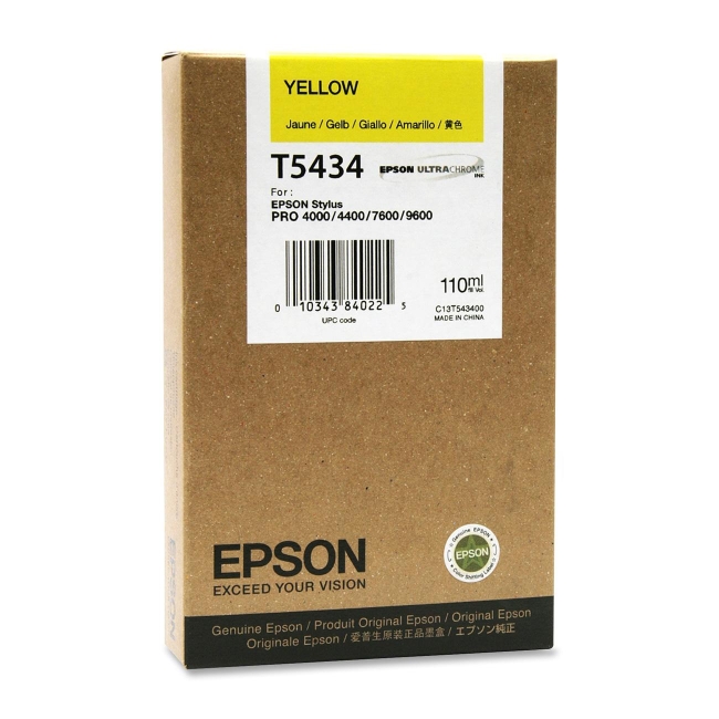 Epson Yellow Ink Cartridge T543400