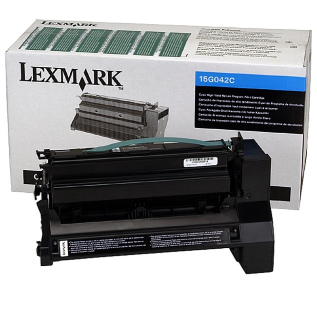 Lexmark Cyan Toner Cartridge 15G042C
