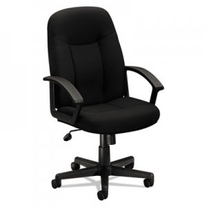 basyx VL601 Series Executive Mid-Back Swivel/Tilt Chair, Black Fabric & Frame VL601VA10 BSXVL601VA10 VL601VA10T