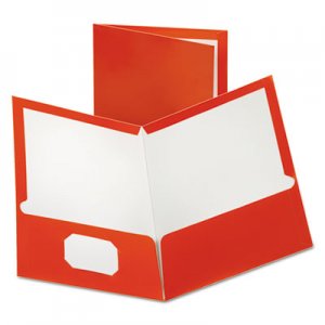 Oxford Two-Pocket Laminated Paper Folder, 100-Sheet Capacity, Metallic Copper OXF5049580 5049580