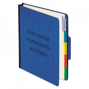 Pendaflex Vertical Personnel Folders, 1/3 Cut Top Tab, Letter, Blue SER-1-BL PFXSER1BL