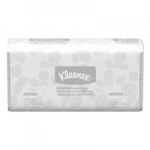 Kleenex Premiere Folded Towels, 7 4/5 x 12 2/5, White, 120/Pack, 25 Packs/Carton KCC13253 13253