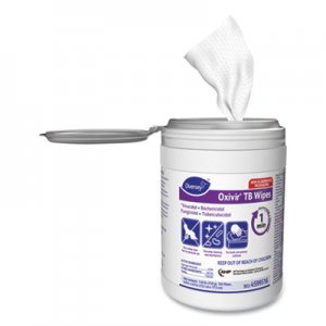 Diversey Oxivir TB Disinfectant Wipes, 6 x 7, White, 160/Canister, 12 Canisters/Carton DVO4599516 4599516