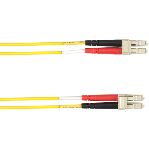 Black Box 2-m, LC-LC, 62.5-Micron, Multimode, Plenum, Yellow Fiber Optic Cable FOCMP62-002M-LCLC-YL