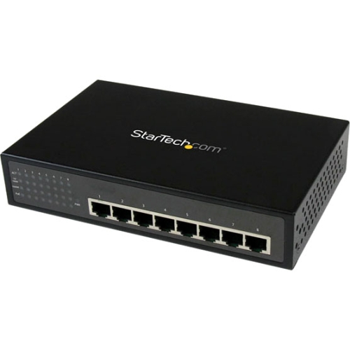 StarTech.com 8 Port Gigabit PoE Switch IES81000POE