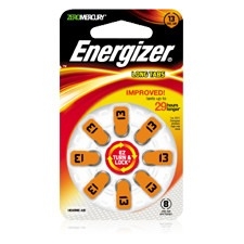 Energizer EZ Turn & Lock Hearing Aid Battery AZ13DP-24