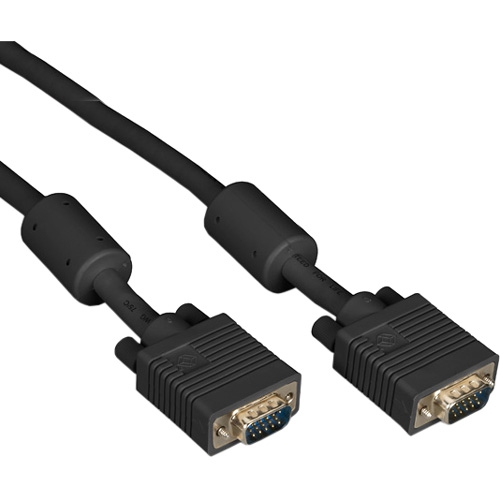 Black Box VGA Video Cable with Ferrite Core, Black, Male/Male, 75-ft. (22.8-m) EVNPS06B-0075-MM