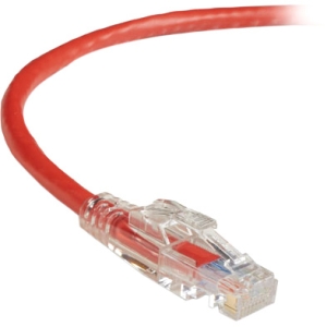 Black Box GigaTrue 3 CAT6 550-MHz Lockable Patch Cable (UTP), Red, 6-ft. (1.8-m) C6PC70-RD-06