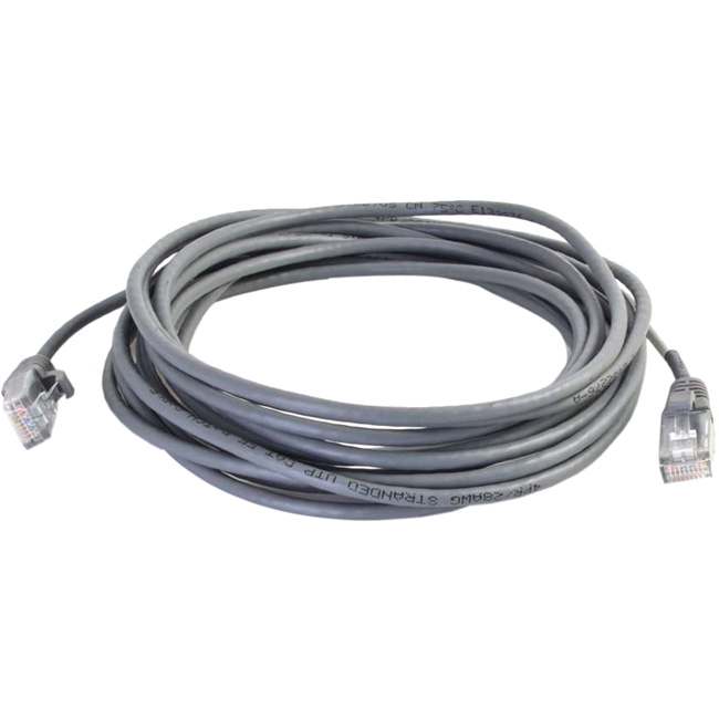 C2G 1ft Cat5e Snagless Unshielded (UTP) Slim Network Patch Cable - Gray 01036