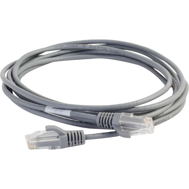 C2G 1.5ft Cat6 Snagless Unshielded (UTP) Slim Network Patch Cable - Gray 01086