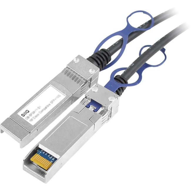 SIIG 2M Cisco Compatible SFP+ 10GBASE-CU Twinax Direct Attach Cable CB-SF0B11-S1