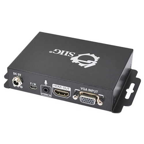 SIIG VGA & Audio to HDMI Converter Scaler CE-H21Y11-S1