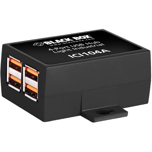Black Box Industrial USB 2.0 Hub, 4-Port ICI104A