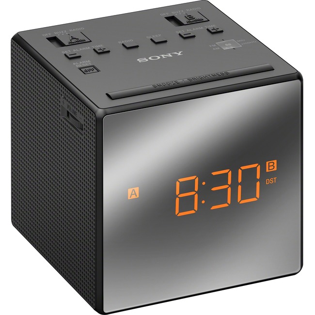 Sony Alarm Clock with FM/AM Radio ICFC1TBLACK