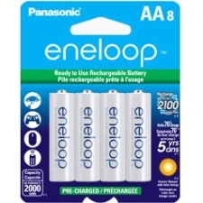 Panasonic eneloop Batteries (AA 8 Pk) BK-3MCCA8BA Y00-0073096902022