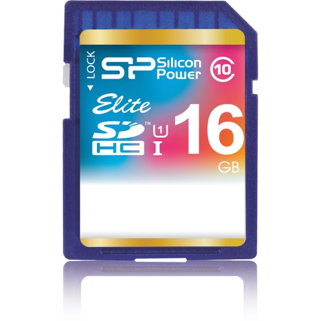 Silicon Power 16GB Elite Secure Digital High Capacity (SDHC) Card SP016GBSDHAU1V10