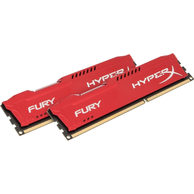 Kingston HyperX Fury Memory Red - 8GB Kit (2x4GB) - DDR3 1600MHz HX316C10FRK2/8
