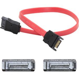 AddOn 45.72cm (18.00in) SATA Male to Male Red Cable SATAMM18IN
