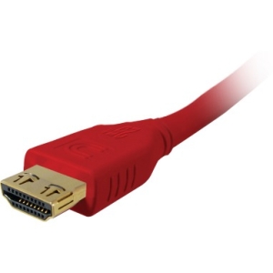 Comprehensive MicroFlex Pro AV/IT Series High Speed HDMI Cable with ProGrip Deep Red MHD-MHD-3PRORED