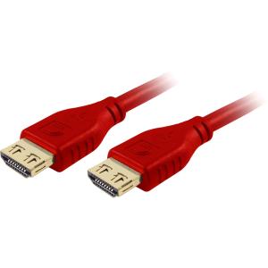 Comprehensive MicroFlex Pro AV/IT Series High Speed HDMI Cable with ProGrip Deep Red MHD-MHD-15PRORED