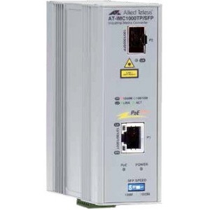 Allied Telesis 2-Port Gigabit Ethernet PoE+ Industrial Media Converter AT-IMC1000TP/SFP-80 AT-IMC1000TP/SFP