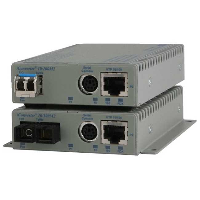 Omnitron 10/100BASE-TX UTP to 100BASE-FX Media Converter and Network Interface Device 8907N-1-A 10/100M2